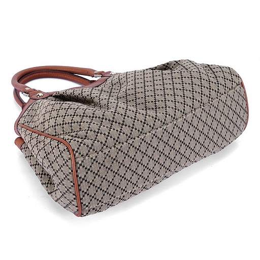 1:1 Gucci 211944 Sukey Medium Tote Bags-Dark Brown Crystal Fabric